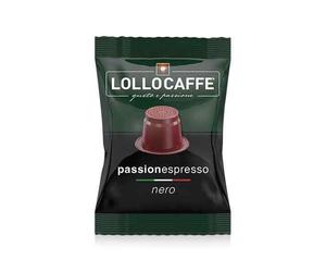 N.100 Cápsulas Lollo Café Pasión Espresso Mezcla Negra Compatibles Con Mac...