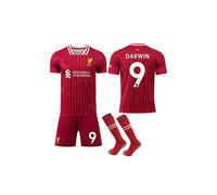 (Nº 9 DARWIN-26) Camiseta de fútbol del Liverpool (local) con calcetines para niños y adultos 2024-2025
