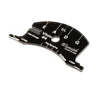 #N/a 1/2 3/4 4/4 puente de violín raspador de diapasón molde multifuncional plantilla de referencia para instrumentos de violines de tamaño completo - 4-4 violín