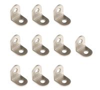 #N/a 10 Piezas Esquinera de Ángulo Soporte de Mueble Conector de Estante Tornillo de Marco Función Antióxido Adecuado para Decoración Del Hogar Ma, 20x20x16mm, tal como se describe