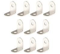 #N/a 10 Piezas Esquinera de Ángulo Soporte de Mueble Conector de Estante Tornillo de Marco Función Antióxido Adecuado para Decoración Del Hogar Ma, 25x25x16mm, tal como se describe