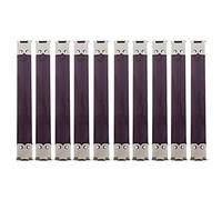#N/a 10x Suministros para Hacer Bolsos con Marco de Metal Y Metralla, 12x1.4 cm de Plata