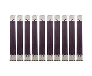 #N/a 10x Suministros para Hacer Bolsos con Marco de Metal Y Metralla, 12x1.4 cm de Plata
