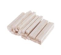 #N/a 30 Piezas Palos de Madera Balsa sin Pintar Manualidad Varillas Redondas Unfinished Artesanía Creativa Modelismo Adecuado para Hogar Niños Fiestas