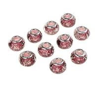 #N/A/a 10 Piezas de Cristal Redondas Hechas a Mano con Excelentes para Fabricar Pendientes Anillos y Colgantes Aptas para Joyería, 14mm- púpura