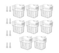 #N/A/a 8 Soportes para Plantas de Acuario, Accesorios para Paisajismo, Copas de Crecimiento de Plantas Acuáticas, Fácil Instalación, Fondo, Decoración de PAI