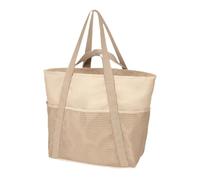 #N/A/a Bolsa de Playa Bolso Tote Mujer Oxford Multiuso Cremallera Amplia Capacidad Ligero Práctico Moderno Adecuado para Trabajo Viajes Playa Reuniones, Beige