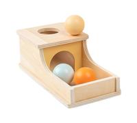 #N/A/a Caja de Permanencia de Objetos de Madera con Bandeja Tres Pelotas para Bebés Niños Niñas