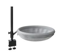 #N/A/a Cama de Escritorio para Gatos Hamaca Circular Asiento para Mesa Y Nido Elevado de Metal de Altura Regulable con Rotación Completa Adecuado para Gatos, Tela de Malla Y Felpa