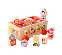 #N/A/a Clasificador de Formas, Juguetes de Aprendizaje, Juguetes educativos, Bloques de apilamiento de Madera para Regalos de cumpleaños