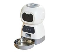#N/A/a Dispensador Automático de Comida para Gatos, Control de Comidas Programable, Alimentación Diaria por Voz Personalizada, Doble Fuente de Alimentación,