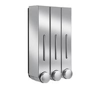 N/A/a Dispensador de jabón de 420ml, champú de Gel de Ducha de baño líquido, fácil de Rellenar - Triple de Plata