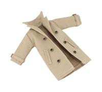 #N/A/a Figura de acción de Hombre a Escala 1/12, Ropa, Gabardina, Chaqueta Larga, minimuñeca Informal de Moda, Disfraz, Cortavientos para Hombre de 6", Caqui