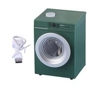 #N/A/a Lavadora Miniatura para Casa de Muñecas con Accesorio Decorativo PP Modelo Decorativo Simulado Juguete para Muebles Adecuada para Niños Sala de Estar, Verde