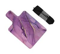 #N/A/a Pilates Reformer Mat Antideslizante Plegable de Y Meditación con Funda Protectora Portátil Fabricada en Gamuza Y Caucho Adecuado para Gimnasios E, púrpura