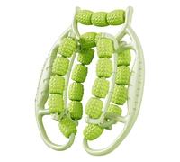 #N/A/a Rodillo de Masaje Manual Circular con 23 Ruedas Accesorio de Masaje Portátil Ergonómico para Músculos Adecuado para Uso Doméstico Sesiones Deportivas, Verde