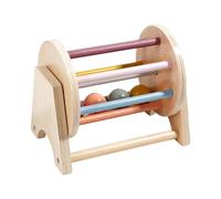 #N/A/a Rodillo Juguete Educativo Rodillo Sonajero Cilindro Madera Desarrollo Habilidades Motrices Función de Campana Adecuado para Bebés