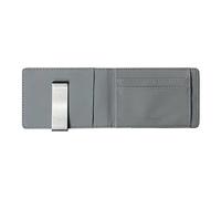 N/A Billetera de cuero con clip para dinero plegable y delgada para hombre con una abrazadera de metal para tarjetas de crédito de identificación femenina (color: C, tamaño: 11,5 x 8 cm), a, 11.5*8cm