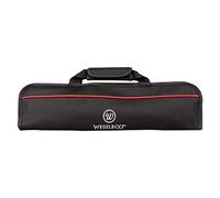 #N/a Bolsa de Cuchillos Chef Estuche de Lona con Compartimentos y Cremallera Porta Cuchillos y Herramientas Adecuada para Viajes Camping Escuela de Cocina, ROJO, tal como se describe