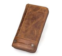 N/A - Cartera de mano para hombre, estilo casual, con bolsillo para teléfono, gran capacidad, tarjetero, Onecolor