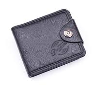 N/A Carteras de cuero para hombre con cremallera bolsillo vintage cerrojo corto dinero cartera hombres titular de la tarjeta de crédito bolso de mano (Color : B, tamaño: 11,5 x 9,5 cm), a, 11.5*9.5cm