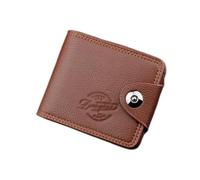 N/A Carteras de cuero para hombre con cremallera bolsillo vintage cerrojo corto dinero cartera hombres titular de la tarjeta de crédito bolso de mano (Color : B, tamaño: 11,5 x 9,5 cm), b, 11.5*9.5cm