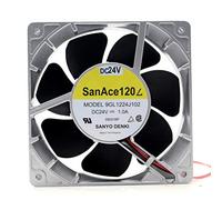 N / A Cooling Fan 9GL1224J102, Server Cooling Fan 9GL1224J102 1.0A 24V, Aluminum Frame Large Air Volume Inverter Fan for 120 * 120 * 38mm