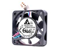 N / A Cooling Fan EFB0412VHA,Server Cooler Fan EFB0412VHA DC 12V 0.23A, Large Wind Cooling Fan for 40x40x10mm 3-Wire