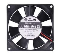 N / A Cooling Fan Sanyo 109P0912H402,Server Cooler Fan Sanyo 109P0912H402 12V 0.21A, Industrial Control Supply Fan for 92x92x25mm 2-Wire