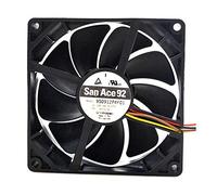 N+A Cooling Fan SANYO 9S0912P4F01,Server Cooler Fan SANYO 9S0912P4F01 12V 0.17A, Vibration PWM Speed Control Cooling Fan for 90x90x25mm 4wire