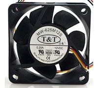 N / A Cooling Fan T&T MW-625M12S,Server Cooler Fan T&T MW-625M12S DC12V 0.20A, Speed Mute Cooling Fan for 6cm Three-Wire