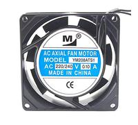 N / A Cooling Fan YM208ATS1,Server Cooler Fan YM208ATS1 220/240V 0.10A, Aluminum Frame Cooling Fan for 80 * 80 * 25mm 2-Wire