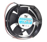 N / A Cooling Fan YM2417PMB1,Server Cooler Fan YM2417PMB1 24V 0.90A, Frequency Converter Metal High Temperature Resistant Fan for 172x172x51mm 2-Wire