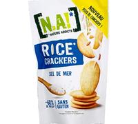 N.A! Galletas para entrantes, galletas de arroz, sal marina, paquete de 85 g