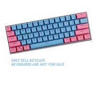N/A Keycaps, 61 PBT Keycaps Backlight Bicolor Teclado Mecánico PBT Teclas ANSI Layout Keyset para Ducky / GH60 / RK61 / ALT61 / Annie/Keyboard Poker Keys (Solo Vende keycaps)