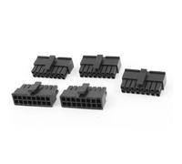 N/A - Lote de 5 pines macho (3 mm, no PSU, PCB, board de coche, ATX, conector negro
