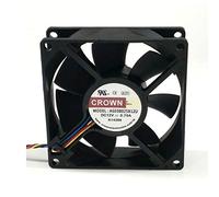 N / A Portable Cooling Fan for Crown 8025 AGE08025B12U 12V 0.70A 4 Pin pwm Temperature Controlled Fan