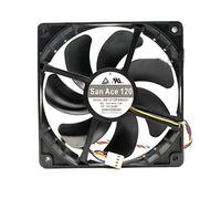 N+A PWM Temperature Control Silent Chassis Fan for 9S1212P4M031 12025 12V 0.13A 4PIN