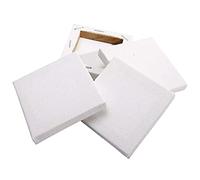 N/A Set of 5PCS Mini Blank Artist Canvas Frame, 7x7cm Square Stretched Art Canvas Boards For Acrylic Oil Painting