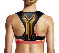 n/a Straighten Corrector Back Belt Prevent Slouching Straps Clavicle Support Brace for Women Men (Color Black, Size : Medium)
