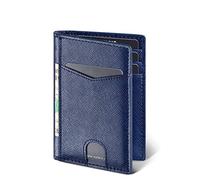 N/A Tarjetero delgado plegable de cuero para hombres y mujeres (color: A, tamaño: 11,8 cm), b, 11.8cm