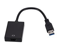 N+B Adaptador USB 3.0 a HDMI, Adaptador Convertidor de Monitor para PC Proyector Portátil HDTV Compatible con Windows XP 7/8 / 8.1/10 (Negro)