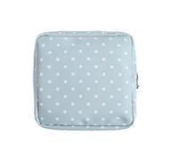 N+B Bolsa de almacenamiento de servilletas sanitarias portátil, bolsa para taza menstrual, tarjeta de crédito, toalla, servilleta con cremallera para adolescentes y mujeres (lunares verdes)