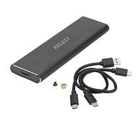 N+B Estuche rígido M2 SSD Caja NVME PCIe M.2 a USB Tipo C 3.1 GEN2 M Key Adaptador de Unidad de Disco Duro Externo sin Herramientas para computadora portátil