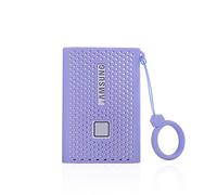 N//B Funda Protectora de Silicona para Samsung T7 SSD Portátil, Cubierta Protectora de Unidades de Estado Sólido Externas (500GB 1TB 2TB) (Púrpura)