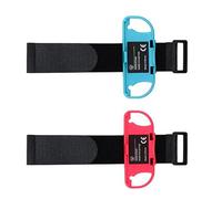 N+B Juego de 2 correas de mano compatibles con el controlador Switch Joy-Con, correas de muñeca, bandas de mano compatibles con Just Dance Game, pulsera ajustable, banda elástica para niños y adultos