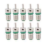 N¨²cleo de V¨¢lvula de Aire Acondicionado, 10 Piezas N¨²cleos de V¨¢lvula de Aire Acondicionado de Coche Agujas Resistentes a Alta Presi¨®n para Refrigerante R134a