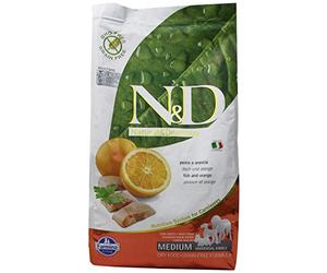 N&d Low grain N&D N&D - Grano Free con Peces oceánicos y Naranja Seca para Perros, 2,5 kg, Multicolor, única