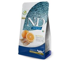 N&D - Océano, Arenque y Naranja, Castrado, Adulto (El Producto es alimento seco, no fórmula), 300 g