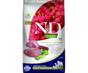 N&D Quinoa Dog Weight Management Cordero, brócoli y espárragos Adulto Med/MAX kg.2,5
